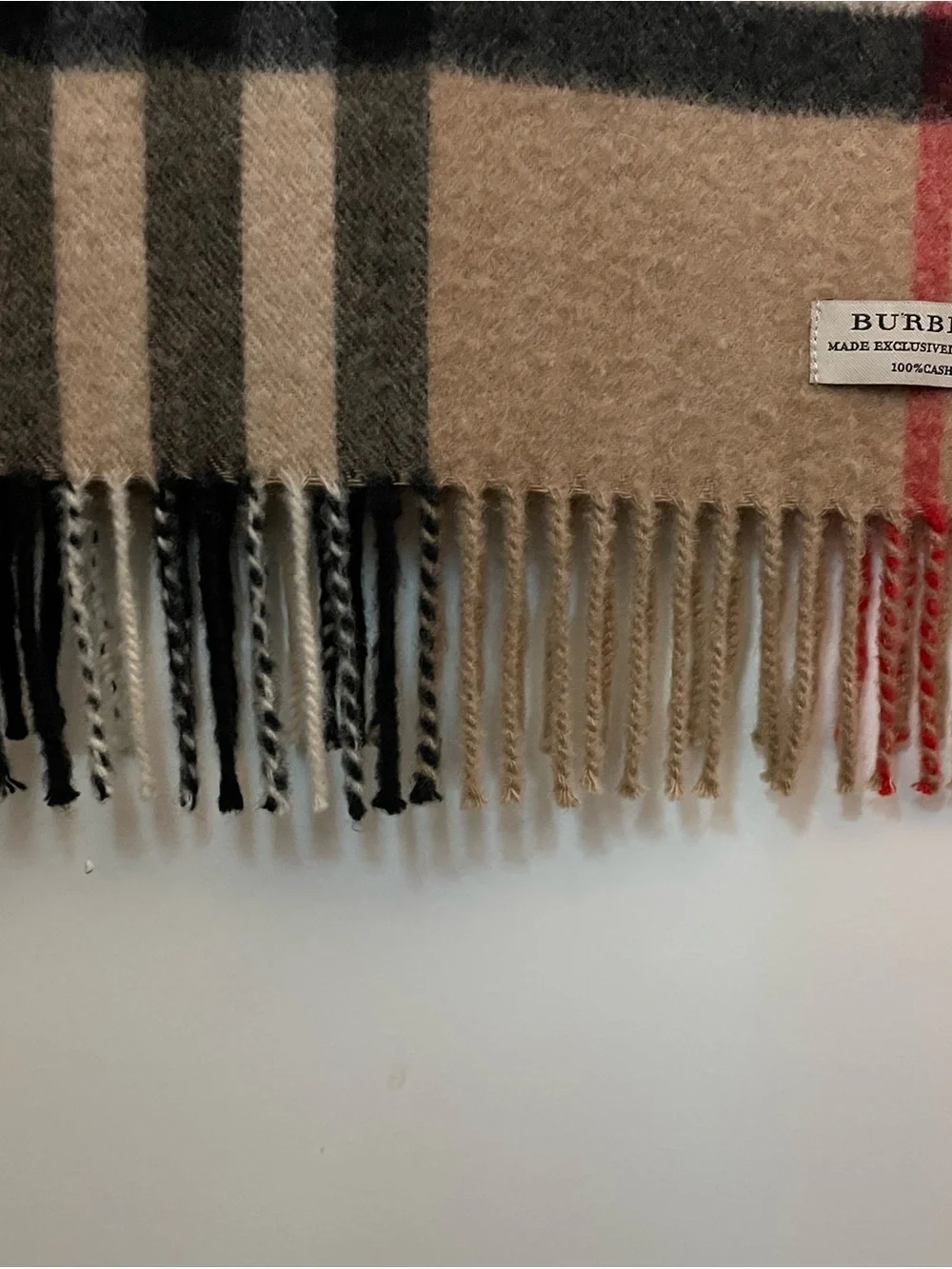 Burberry Cashmere Nova Check Scarf | Made in Scotland | Classic